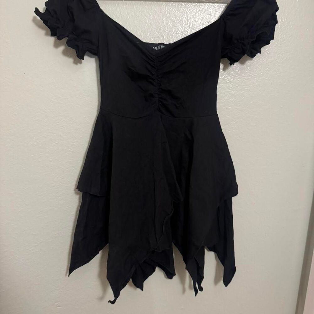 Black off-shoulder mini dress from Dolls Kill’s Current Mood - Picture 2 of 6